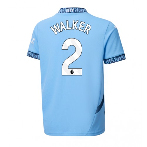 Moški Nogometni dresi Manchester City Kyle Walker #2 Domači 2024-25 Kratek Rokav